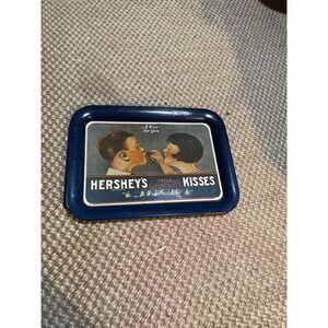 Vintage Hershey's Milk Chocolate Kisses Tin Tray A Kiss For Retro Collectible